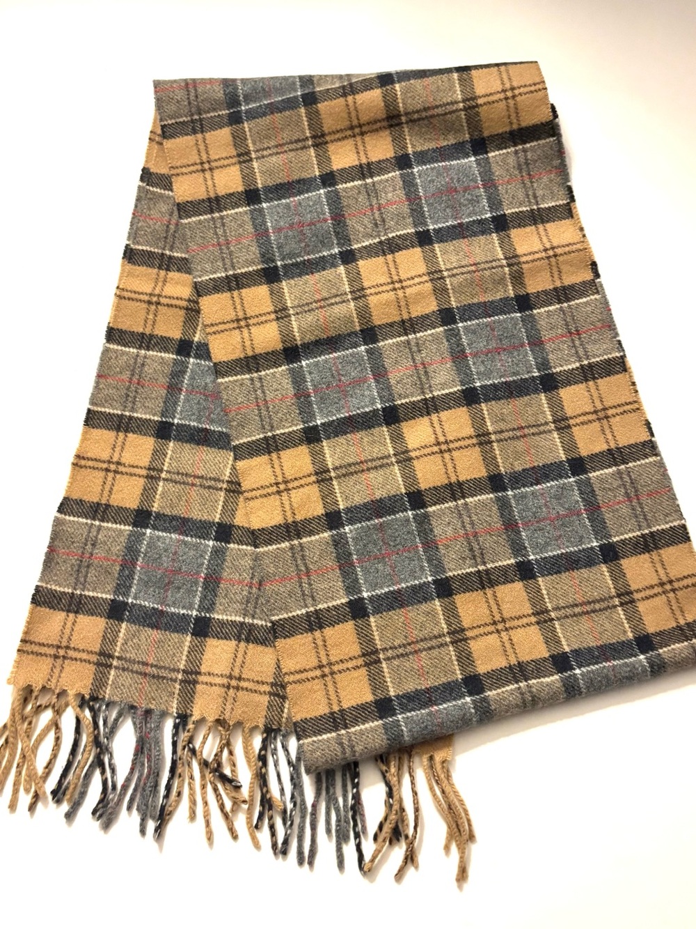 BARBOUR Tartan Cashmere Scarf